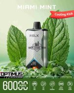 relx optimus up to 60000 puffs 50mg miami mint