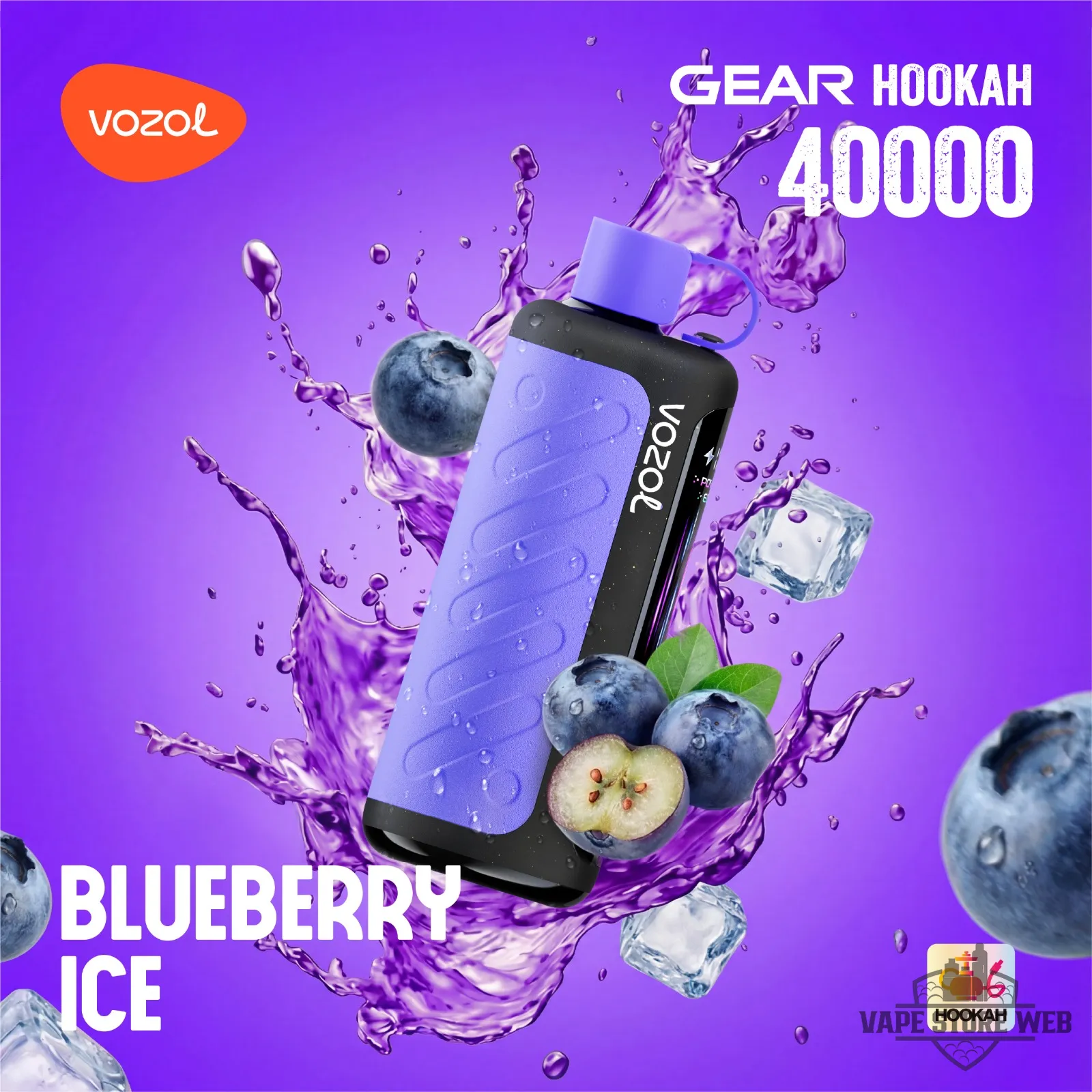 VOZOL Gear Hookah 40000 Puffs Disposable Vape 5mg in the UAE 7 Vozol Gear Hookah 40000 Puffs Disposable Vape 5mg In The Uae Vozol Gear Hookah 40000 Puffs Blueberry Ice