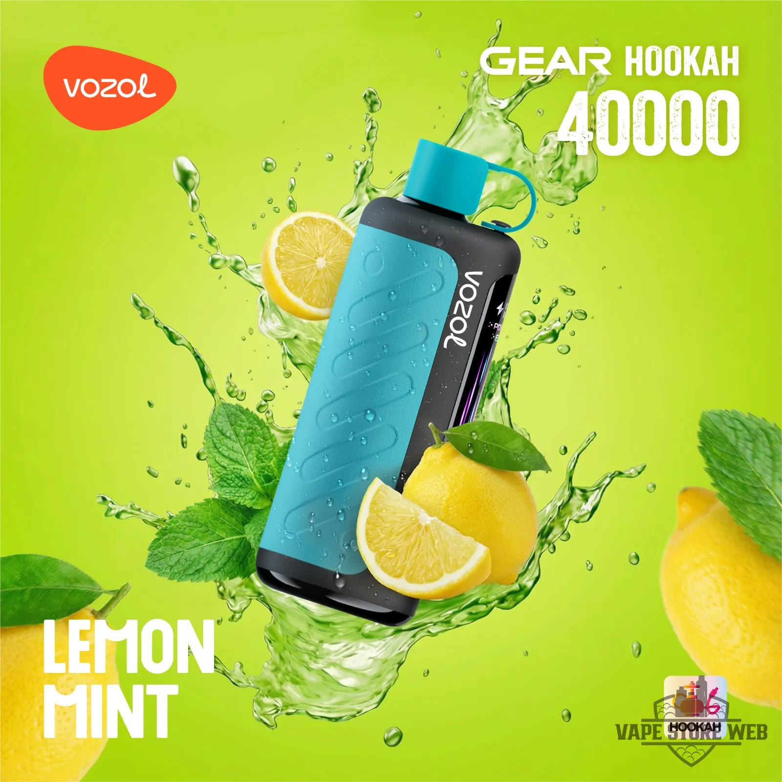 VOZOL Gear Hookah 40000 Puffs Disposable Vape 5mg in the UAE 16 Vozol Gear Hookah 40000 Puffs Disposable Vape 5mg In The Uae Vozol Gear Hookah 40000 Puffs Lemon Mint