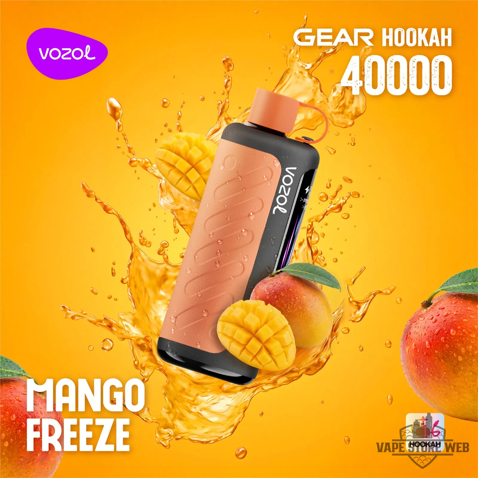 VOZOL Gear Hookah 40000 Puffs Disposable Vape 5mg in the UAE 19 Vozol Gear Hookah 40000 Puffs Disposable Vape 5mg In The Uae Vozol Gear Hookah 40000 Puffs Mango Freeze