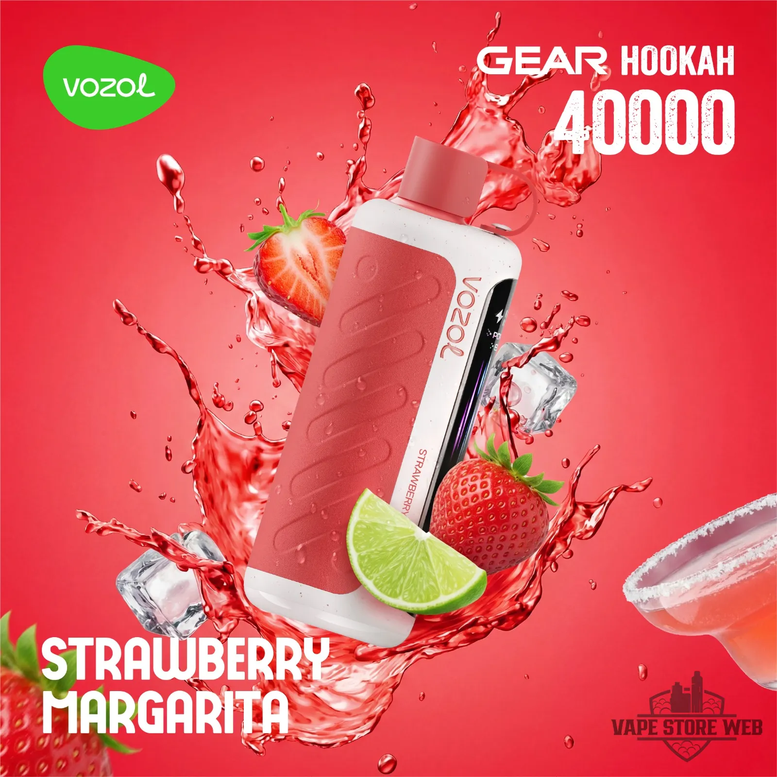 VOZOL Gear Hookah 40000 Puffs Disposable Vape 5mg in the UAE 27 Vozol Gear Hookah 40000 Puffs Disposable Vape 5mg In The Uae Vozol Gear Hookah 40000 Puffs Strawberry Margarita