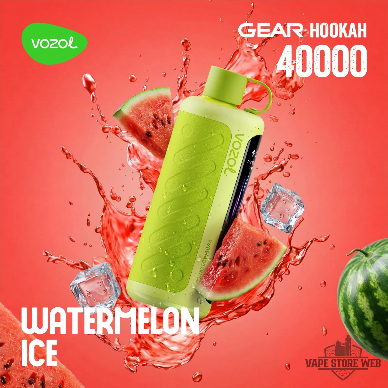 VOZOL Gear Hookah 40000 Puffs Disposable Vape 5mg in the UAE 3 Vozol Gear Hookah 40000 Puffs Disposable Vape 5mg In The Uae Vozol Gear Hookah 40000 Puffs Watermlon Ice