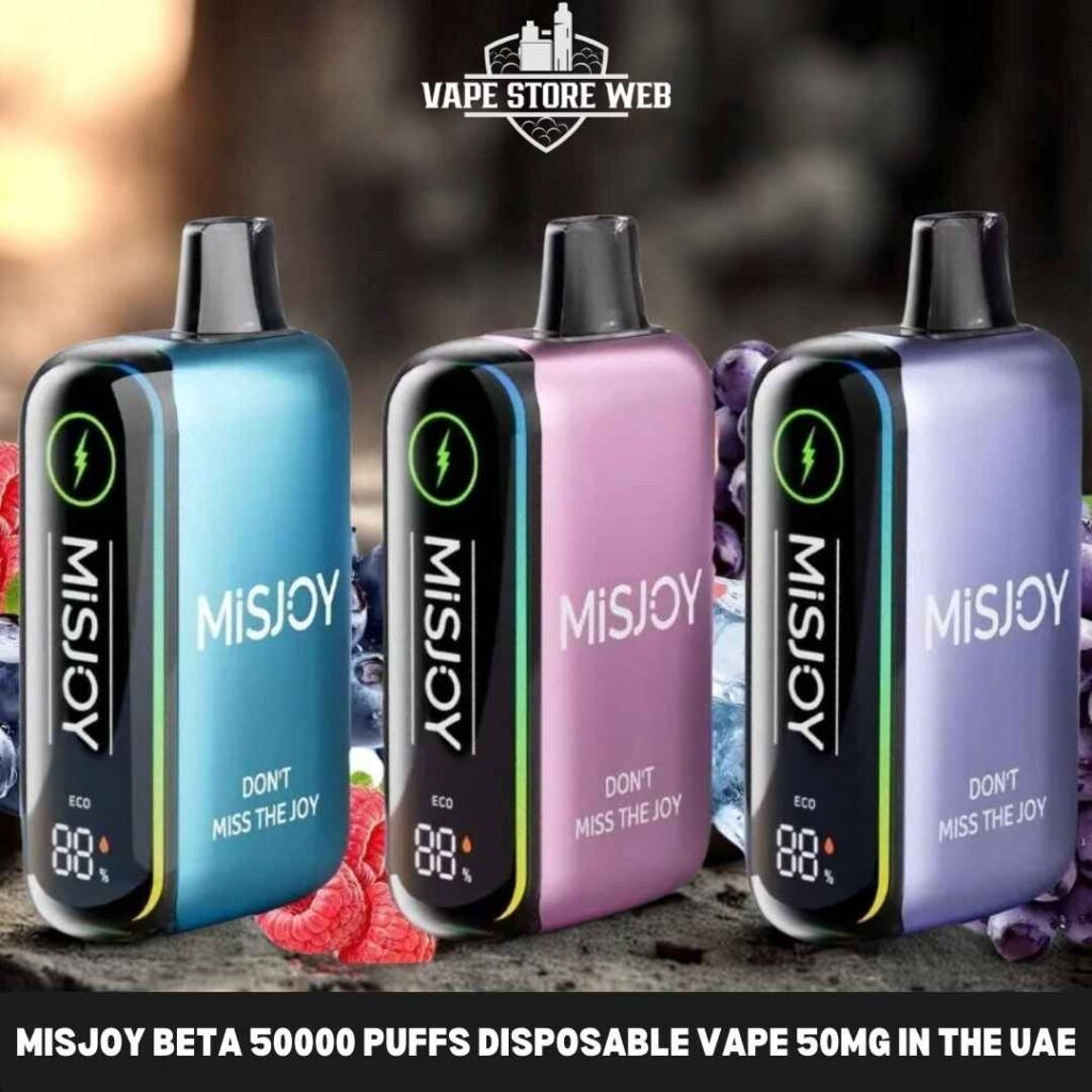 MISJOY full range guide: MISJOY Beta 50000 puffs disposable vape 50mg in Dubai