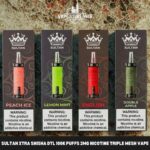 Sultan xtra shisha Dtl 100k puffs 2mg nicotine triple mesh vape