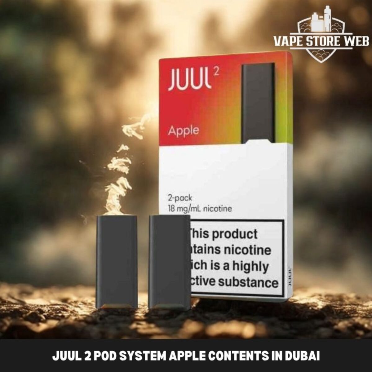 JUUL 2 POD SYSTEM apple contents in Dubai  Buy Now