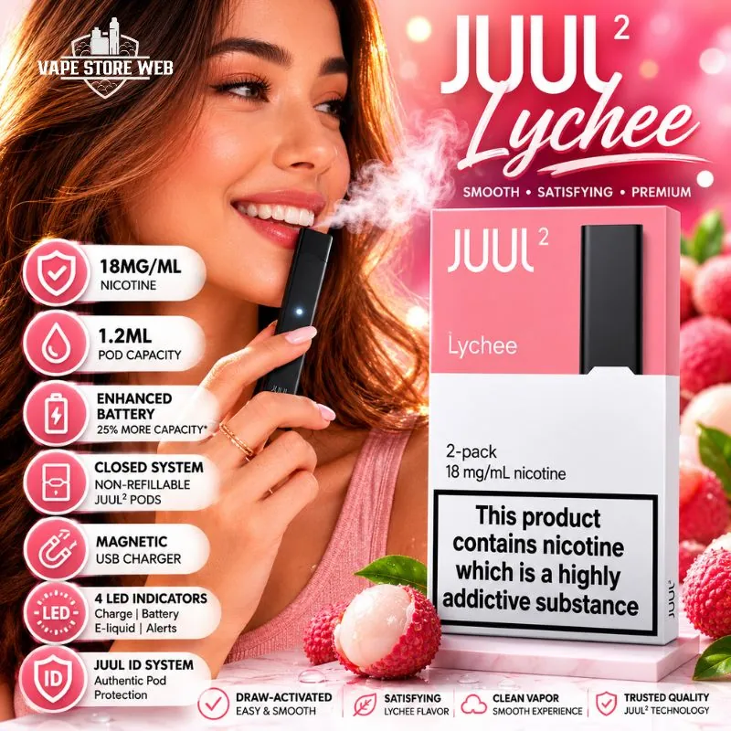 Juul 2 Pod System lychee contents in Dubai 1 Juul 2 Pod System Lychee Contents In Dubai