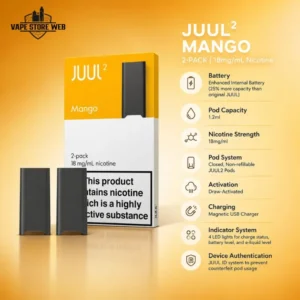 Juul 2 Pod System Mango Contents