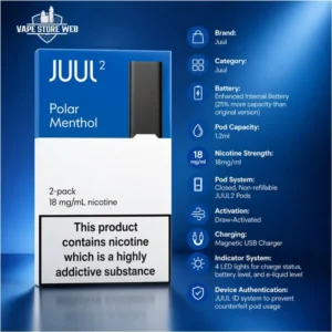 Juul 2 Pod System Polar Menthol