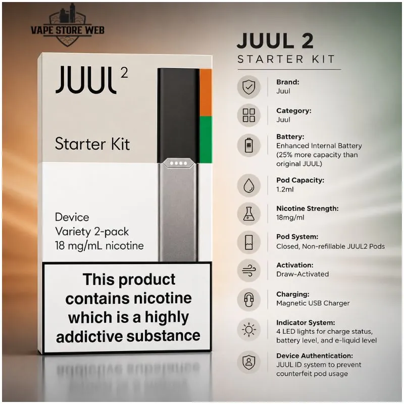 Juul 2 starter kit Pod System 2 Juul 2 Starter Kit Pod