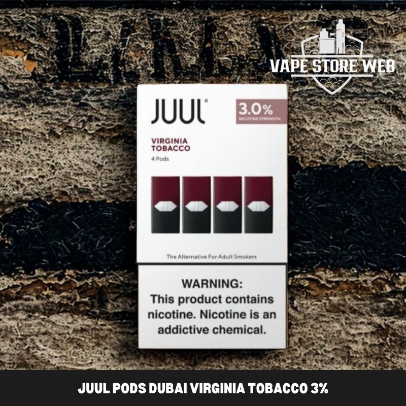 JUUL PODS DUBAI Virginia Tobacco 3% 1 Juul Pods Dubai Virginia Tobacco 3