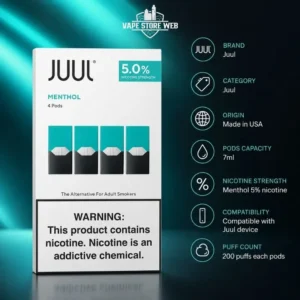 Juul Pods Menthol 5 4pcpack