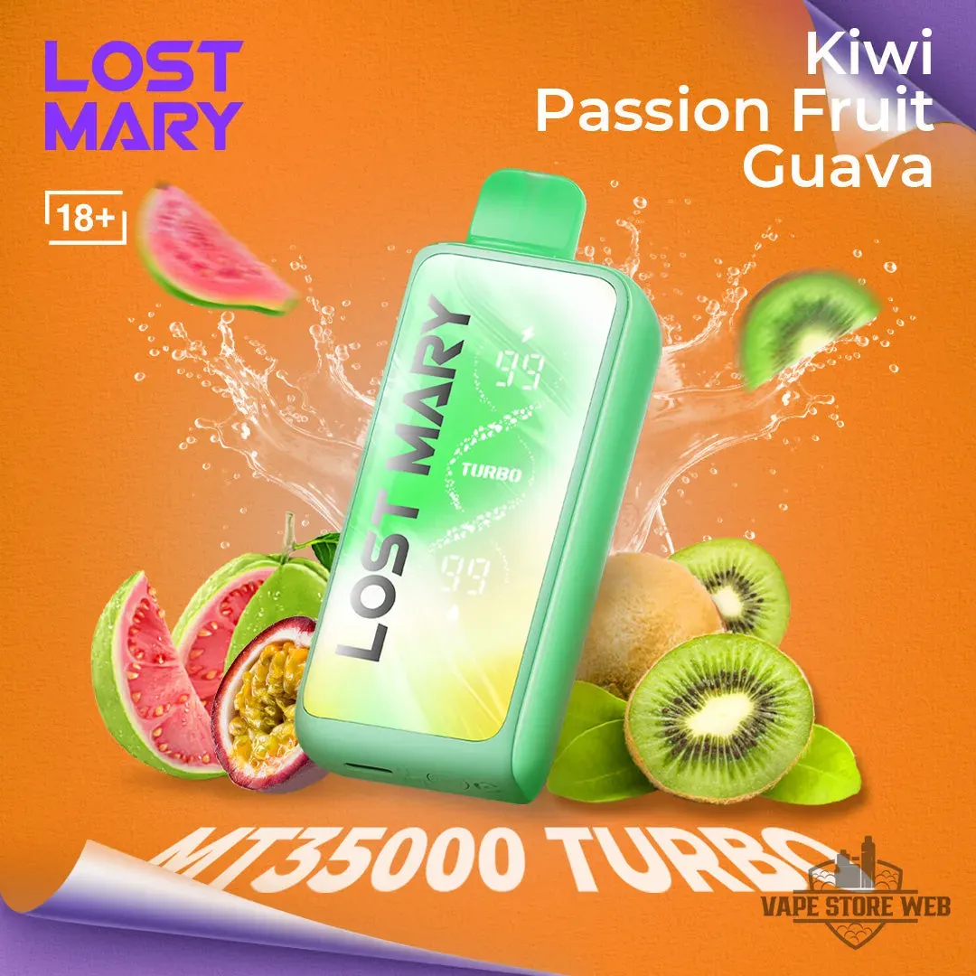 Lost Mary MT 35000 Puff Turbo 20mg Disposable Vape in Dubai 6 lost mary mt 35000 puff turbo 20mg disposable vape in dubai kiwi passionfruit guava