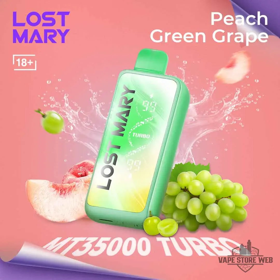 Lost Mary MT 35000 Puff Turbo 20mg Disposable Vape in Dubai 8 lost mary mt 35000 puff turbo 20mg disposable vape in dubai lost mary mt35000 peachgreengrape