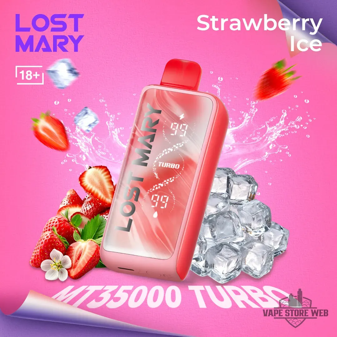 Lost Mary MT 35000 Puff Turbo 20mg Disposable Vape in Dubai 10 lost mary mt 35000 puff turbo 20mg disposable vape in dubai lost mary mt35000 strawberryice