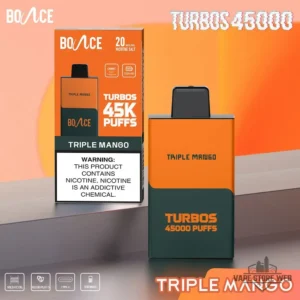 Home 2 bounce x turbo 45000 puffs disposable vape in dubai uae triple mango