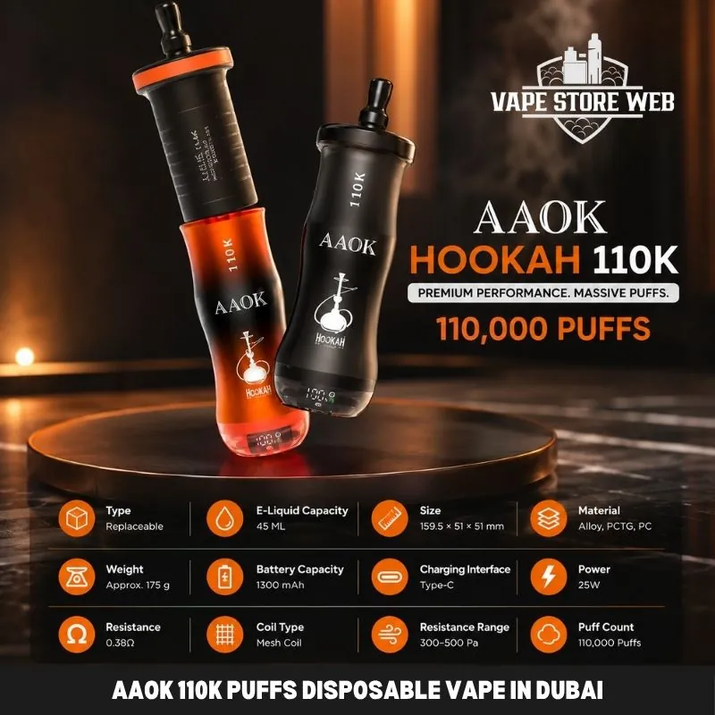 AAOK 110k Puffs Disposable Vape in Dubai 1 Aaok 110k Puffs Disposable Vape In Dubai