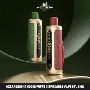 Oxbar Shisha 60000 Puffs Disposable Vape Dtl 6mg In Dubai Uae