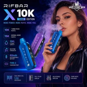 Rifbar Turbo-X Slim 20mg Disposable Vape