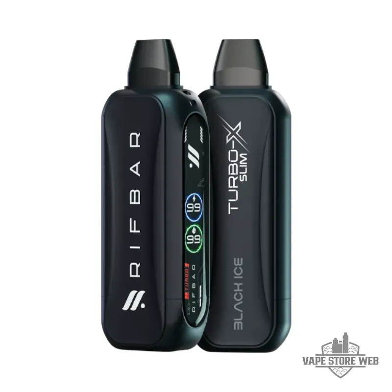 Rifbar Turbo-X Slim 20mg Disposable Vape in Dubai 8 Rifbar Turbo X Slim 20mg Disposable Vape In Dubai Black Ice