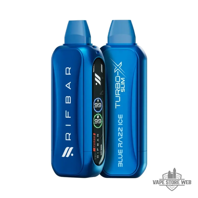 Rifbar Turbo-X Slim 20mg Disposable Vape in Dubai 10 Rifbar Turbo X Slim 20mg Disposable Vape In Dubai Blue Razz Ice
