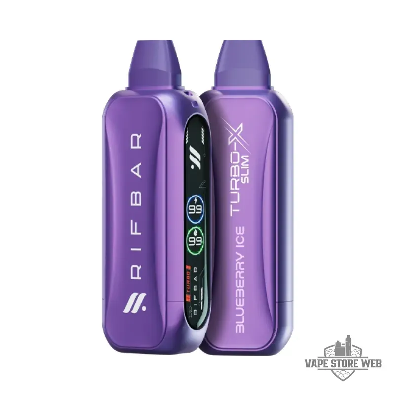 Rifbar Turbo-X Slim 20mg Disposable Vape in Dubai 9 Rifbar Turbo X Slim 20mg Disposable Vape In Dubai Blueberry Ice