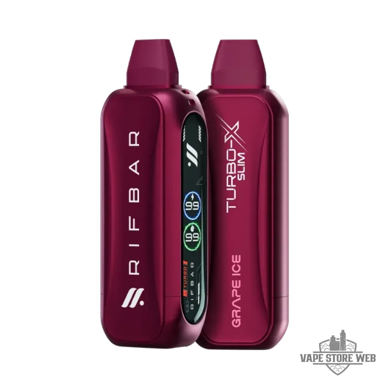 Rifbar Turbo-X Slim 20mg Disposable Vape in Dubai 3 Rifbar Turbo X Slim 20mg Disposable Vape In Dubai Grape Ice