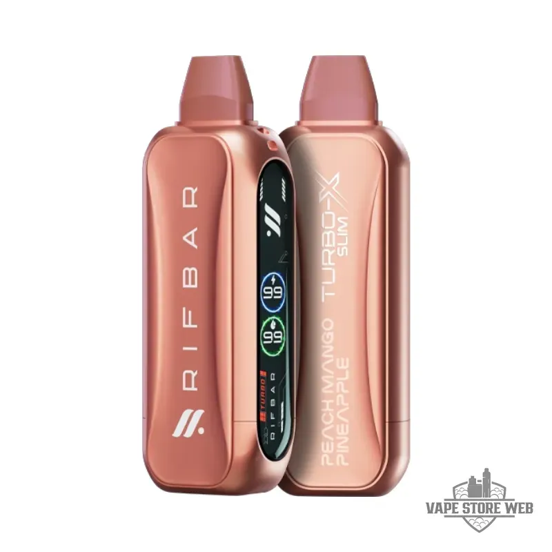 Rifbar Turbo-X Slim 20mg Disposable Vape in Dubai 7 Rifbar Turbo X Slim 20mg Disposable Vape In Dubai Peach Mango Pineapple