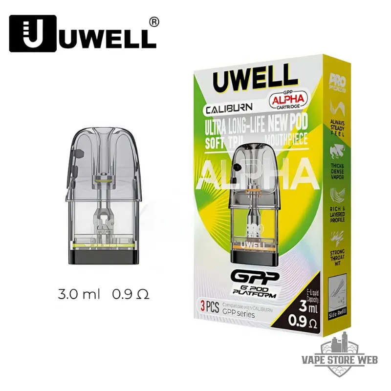 UWELL GPP ALPHA Pod Cartridge 3ml In UAE 2 UWELL GPP ALPHA Pod Cartridge 3ml In UAE - Image 2