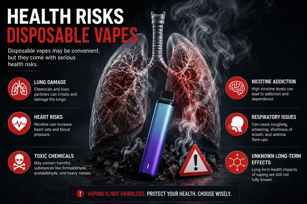 Health risks disposable vapes