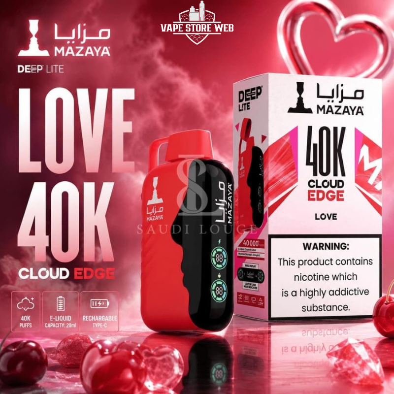 Mazaya Deep Lite Cloud Edge 40000 Puffs Rechargeable Disposable Vape UAE 1 Mazaya Deep Lite Cloud Edge 40000 Puffs Rechargeable Disposable Vape UAE