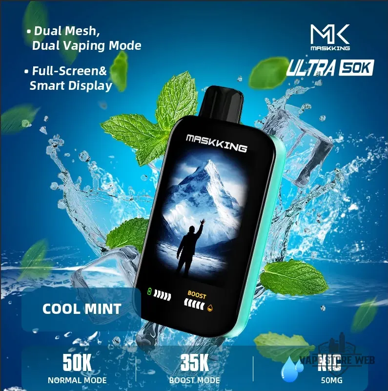 Maskking Ultra 50000 Puffs Disposable 50mg in the UAE 11 Maskking Ultra 50000 Puffs Disposable 50mg In The Uae Cool Mint