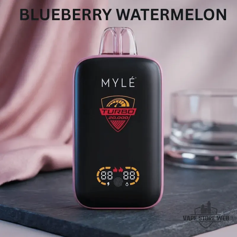 MYLE Turbo 20000 Puffs 50MG Disposable Vape 14 myle turbo 20000 puffs 50mg disposable vape blueberry watermelon