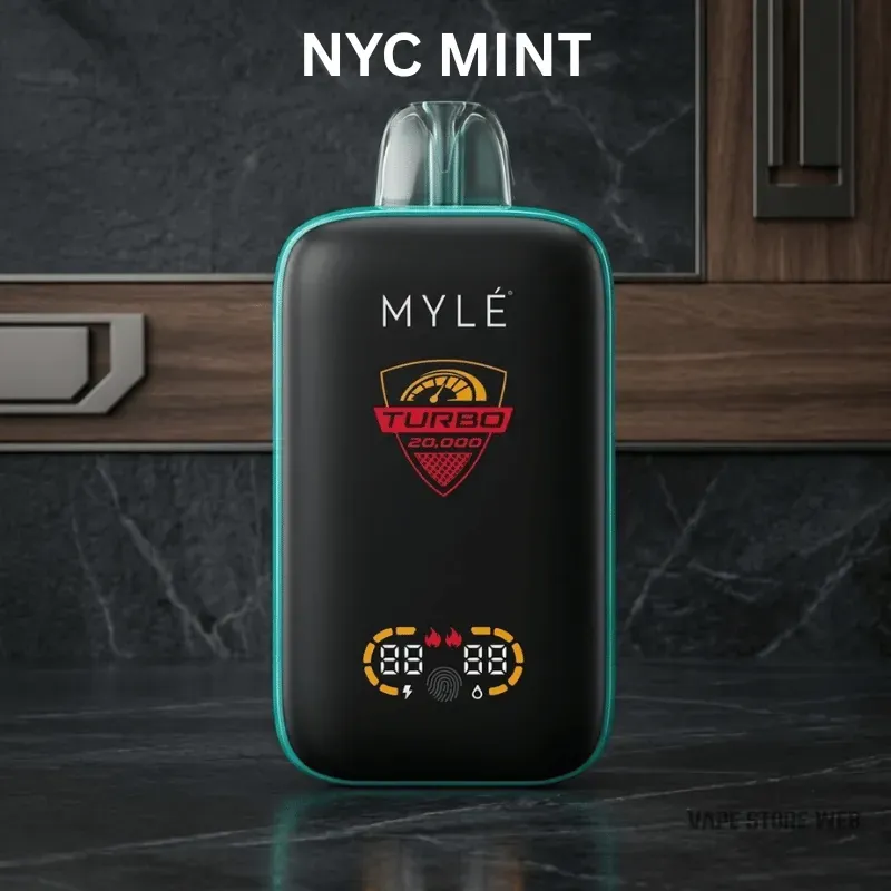 MYLE Turbo 20000 Puffs 50MG Disposable Vape 5 myle turbo 20000 puffs 50mg disposable vape nyc mint