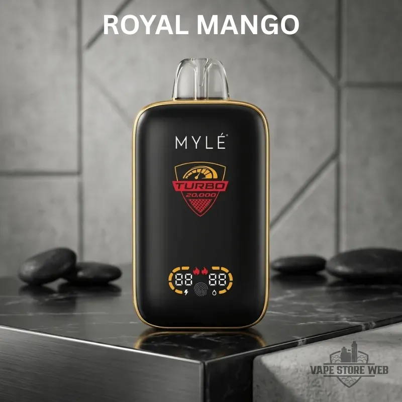 MYLE Turbo 20000 Puffs 50MG Disposable Vape 3 myle turbo 20000 puffs 50mg disposable vape royal mango