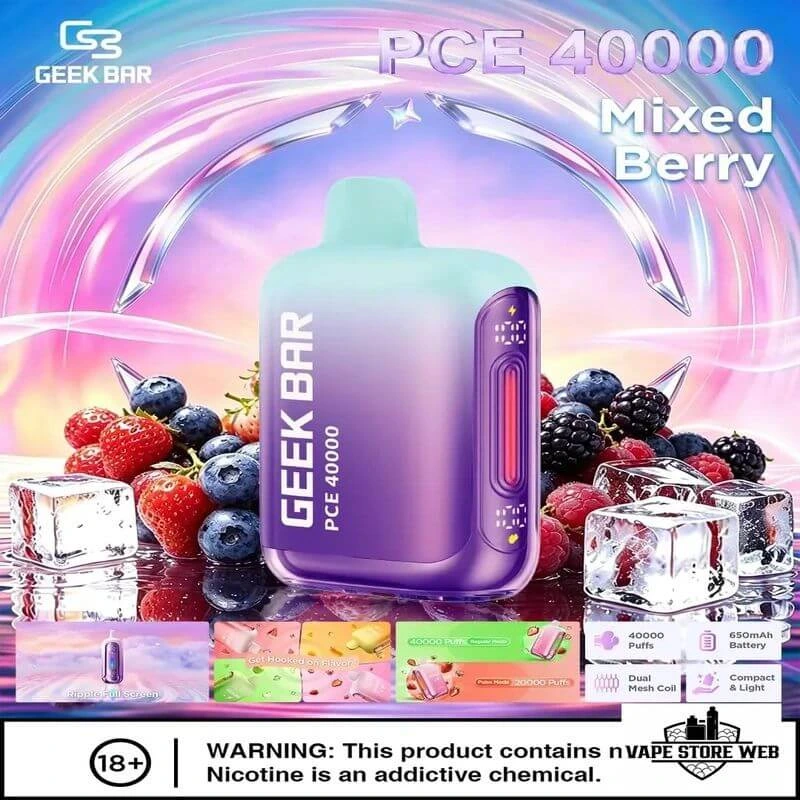 GEEK BAR PCE 40000 Puffs Disposable Vape in UAE 5 GEEK-BAR-PCE-40000-Puffs-Disposable-Vape-in-UAE-mixed-berry.