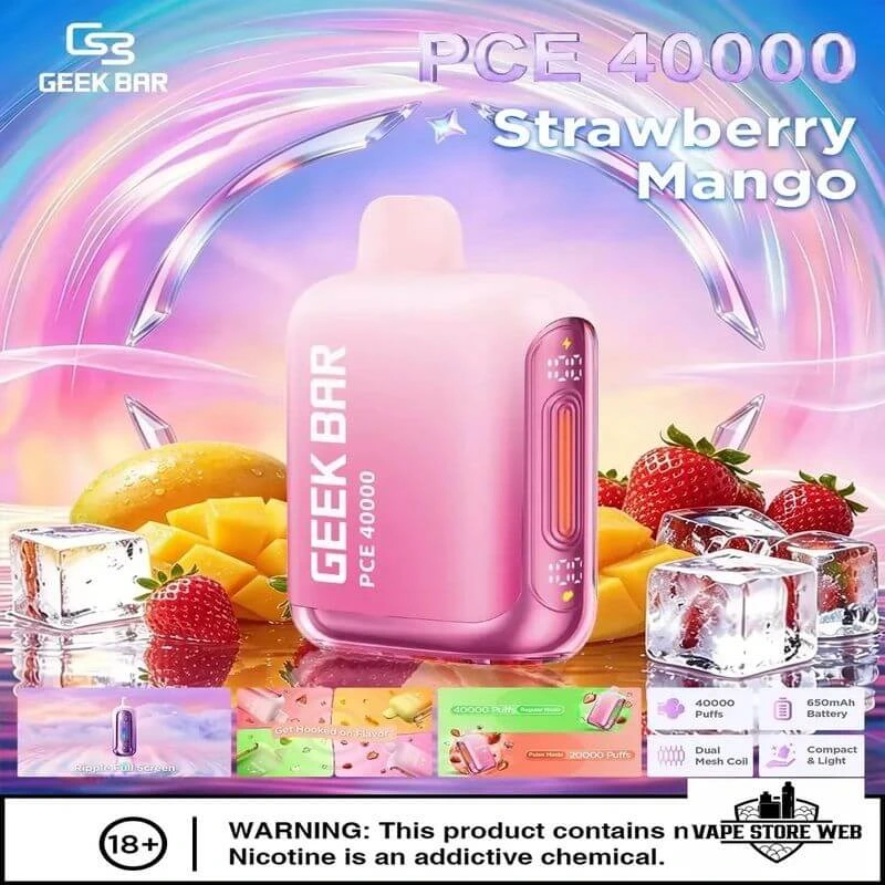 GEEK BAR PCE 40000 Puffs Disposable Vape in UAE 9 GEEK-BAR-PCE-40000-Puffs-Disposable-Vape-in-UAE-strawberry-mango.