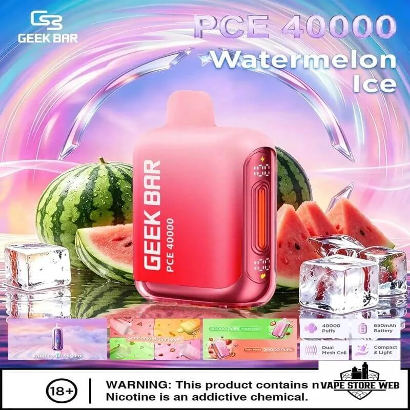 GEEK BAR PCE 40000 Puffs Disposable Vape in UAE 8 GEEK-BAR-PCE-40000-Puffs-Disposable-Vape-in-UAE-watermelon-ice