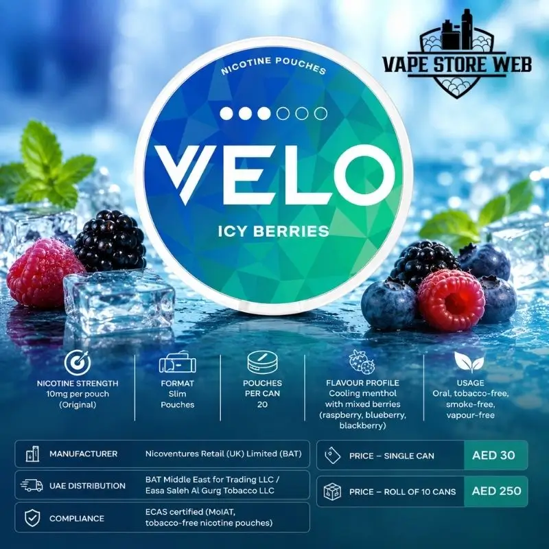 Velo Icy Berries 10mg Nicotine Pouches 1 Velo-Icy-Berries-10mg-Nicotine-Pouches.
