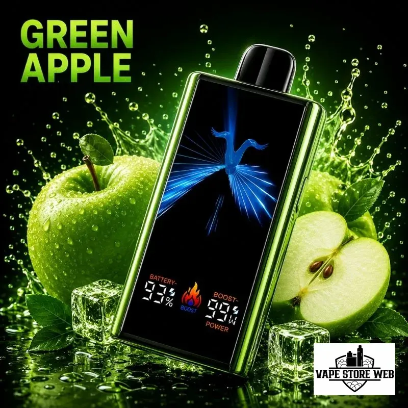 IGNITE V300 30000 Puffs Disposable Vape 50MG in Dubai UAE 8 ignite-v300-30000-puffs-disposable-vape-50mg-in-dubai-uae-green-apple.
