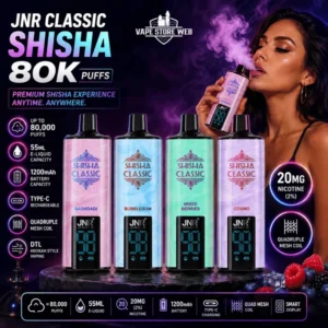jnr shisha classic 80000 puffs 20mg in uae