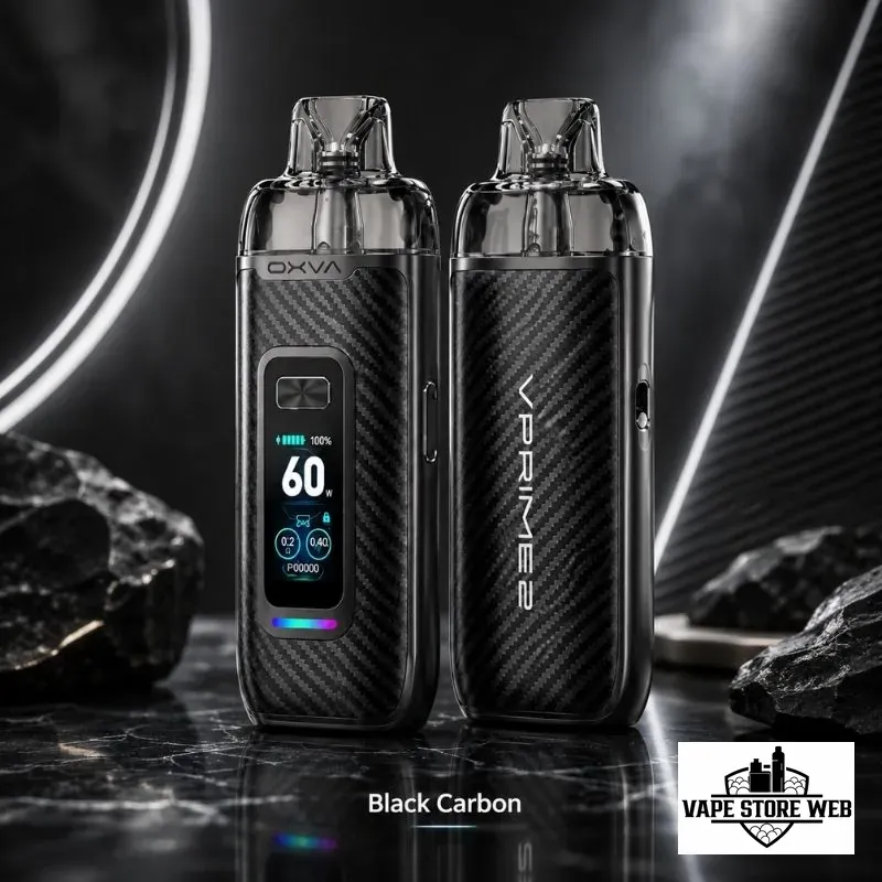 OXVA VPrime 2 Pod Vape Kit 60W in DUBAI UAE 8 oxva-vprime-2-pod-vape-kit-60w-in-dubai-uae-black-carbon.