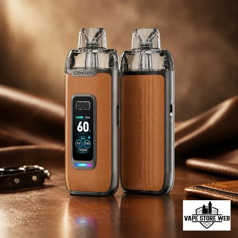 OXVA VPrime 2 Pod Vape Kit 60W in DUBAI UAE 7 oxva-vprime-2-pod-vape-kit-60w-in-dubai-uae-brown-leather.
