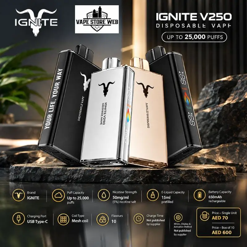 IGNITE-V250-25000-Puffs-Disposable-Vape-50MG-in-Dubai-UAE