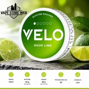 Velo sour lime nicotine pouches 4mg