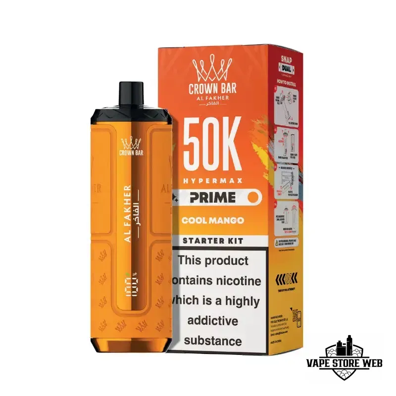 Al Fakher Hypermax Prime 50K Puffs Cool Mango