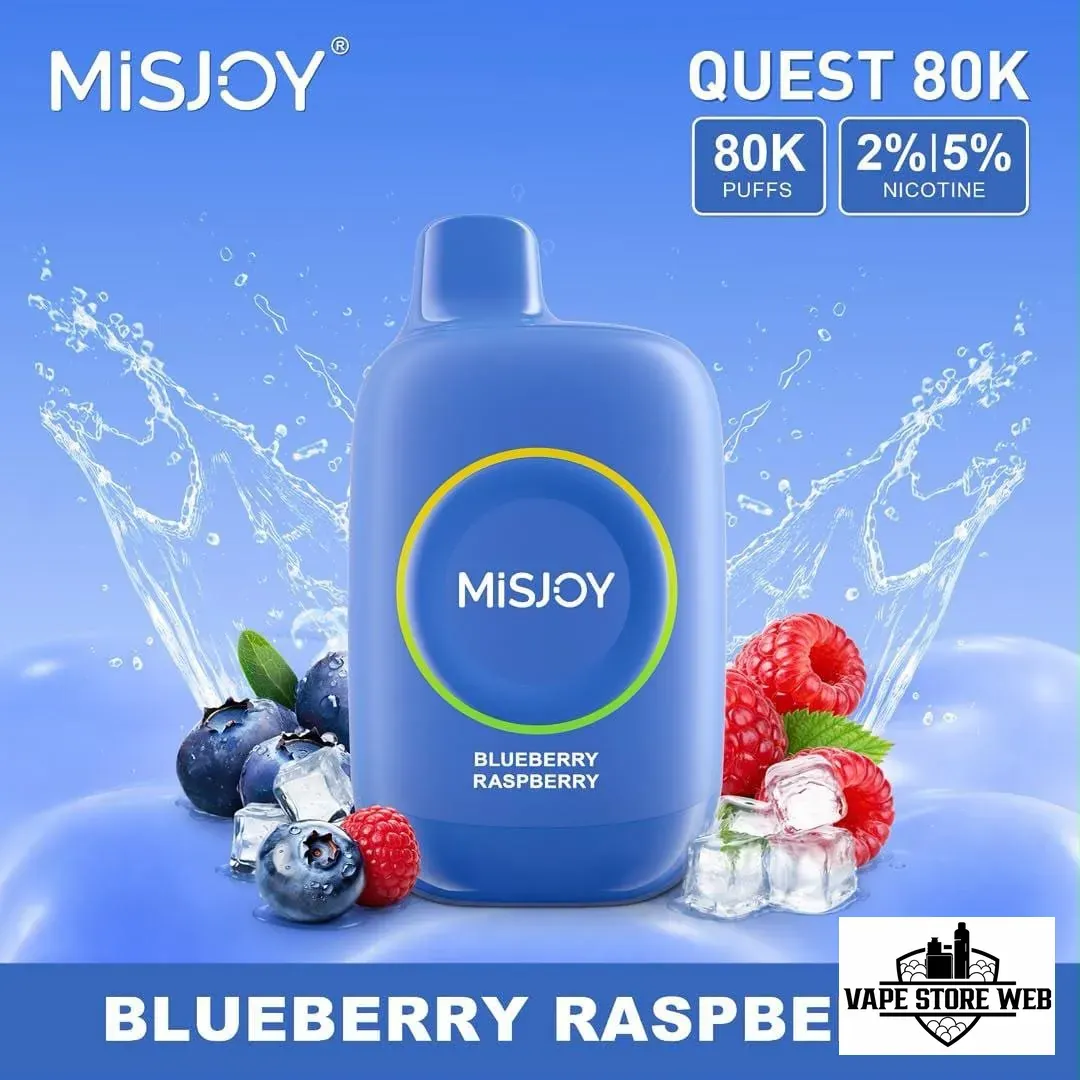 MISJOY Quest 80000 Puffs Disposable Vape Blueberry Raspberry