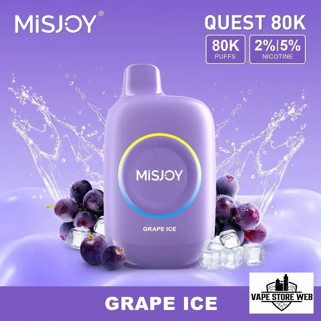 MISJOY Quest 80000 Puffs Disposable Vape Grape Ice