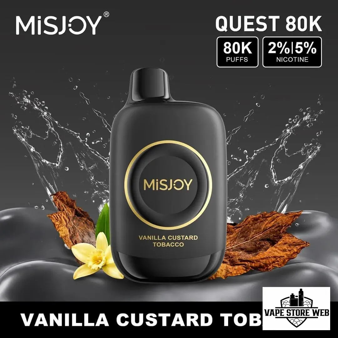 MISJOY Quest 80000 Puffs Disposable Vape Vanilla Custard Tobacco