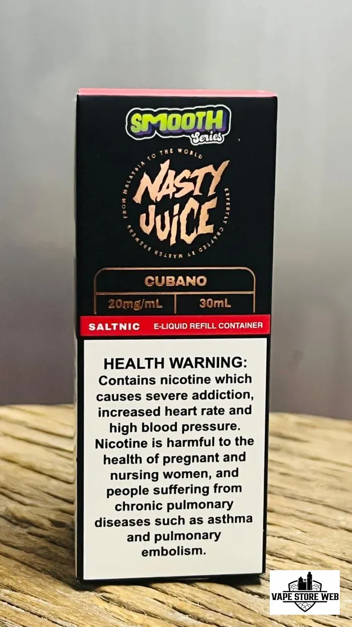 Nasty Juice Saltnic 20mg 30ml E-liquid Smooth Cubano