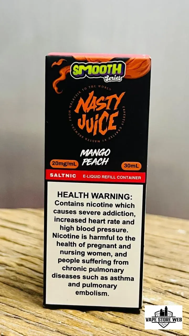 Nasty Juice Saltnic 20mg 30ml E-liquid Smooth Mango Peach